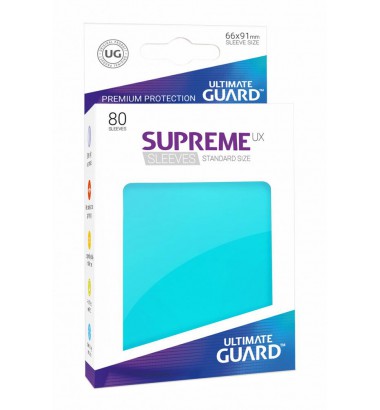 ULTIMATE GUARD Supreme UX Kaitsekiled Standard Suurus (80-ne pakk) AQUAMARINE